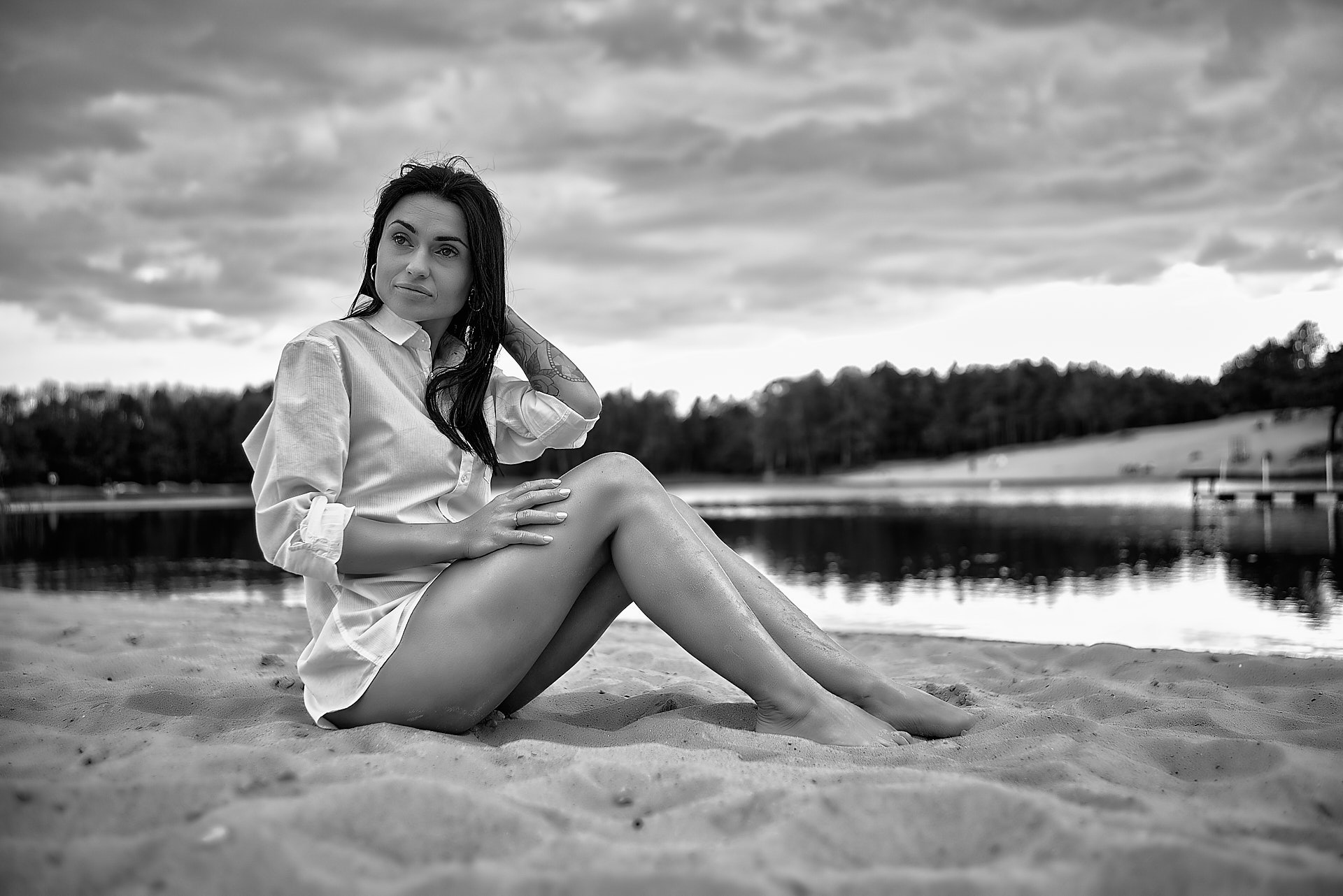 Sesja Kobieca na plaży - Kamila - okolice Zelowa