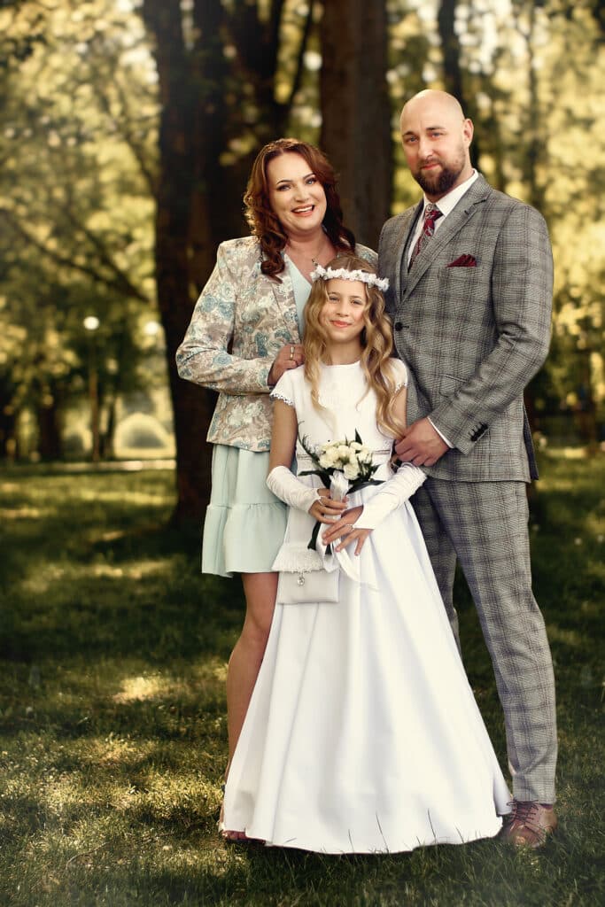 Sesja komunijna z rodzicami - Lewityn