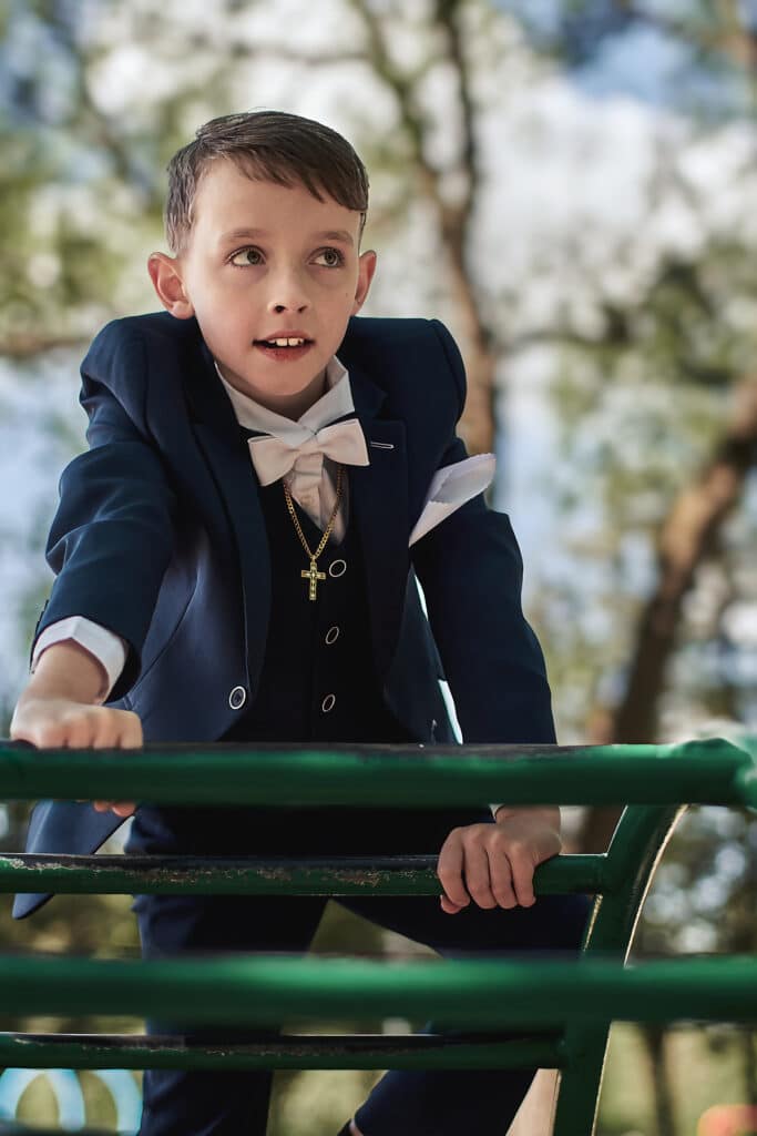 Sesja Komunijna na placu zabaw - Lewityn