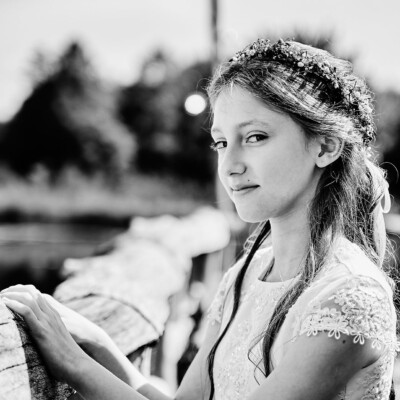 Reportaż z Komunii - Nadia na pomoście